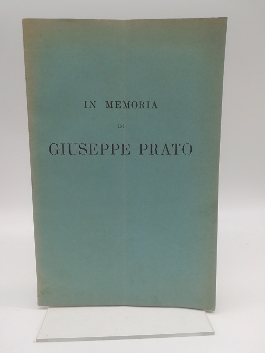 In memoria di Giuseppe Prato
